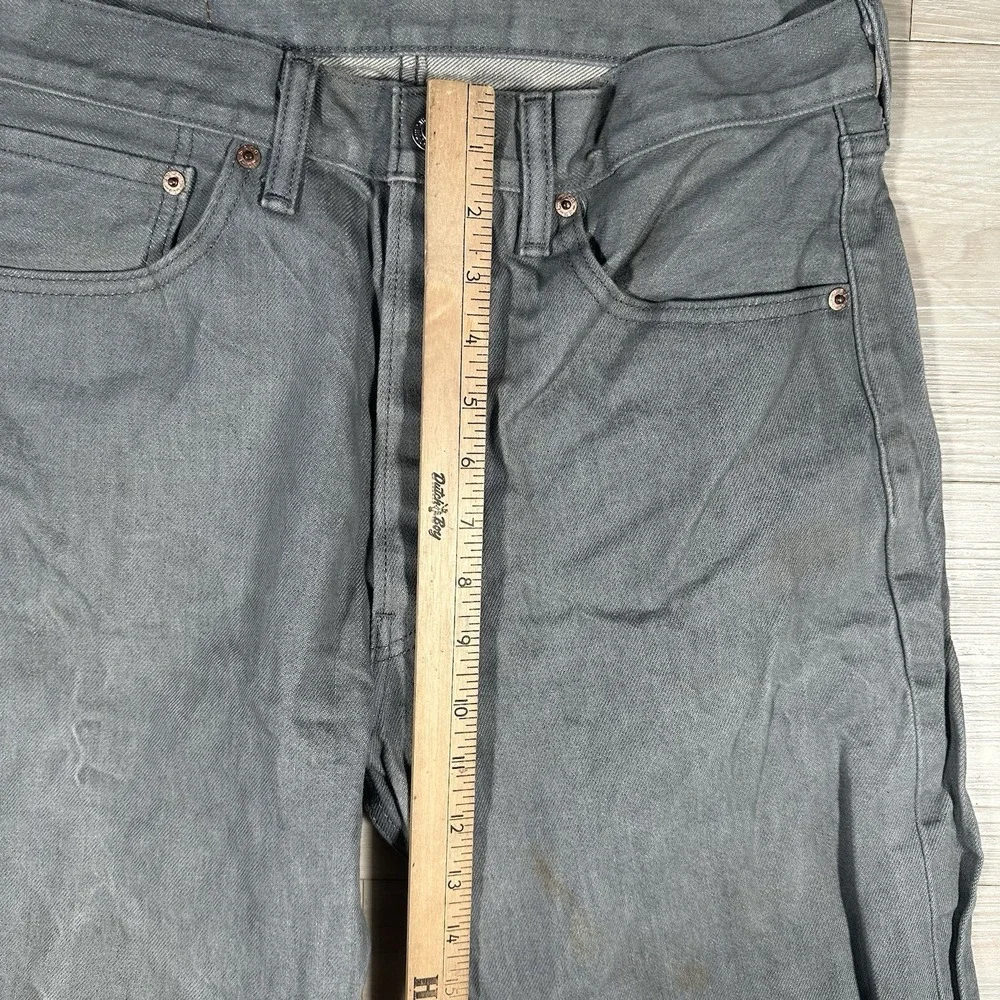 Levi's 501‎ XX Jeans Mens 32x32 Charcoal Whisker Button Fly Denim Grunge Skater